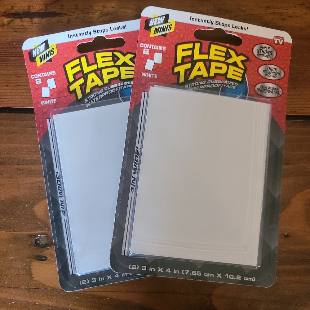 Flex Tape White Mini Patches (2 Pair)